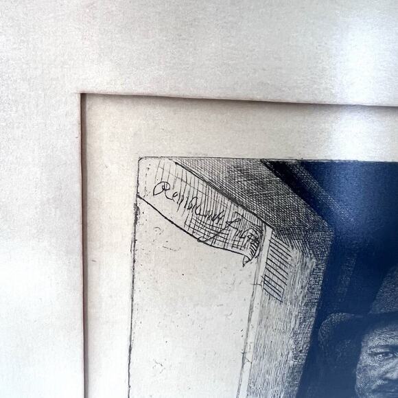 Rembrandt Self Portrait At A Window Framed Art - Picture 3 of 5